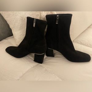 Woman's DKNY faux suede bootie.